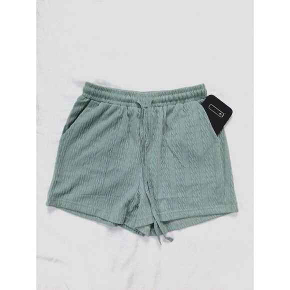 Oraulisa 2 Pc Short Sleeve Shirt V Neck Line Top & Shorts Set Size Small - Picture 3 of 5